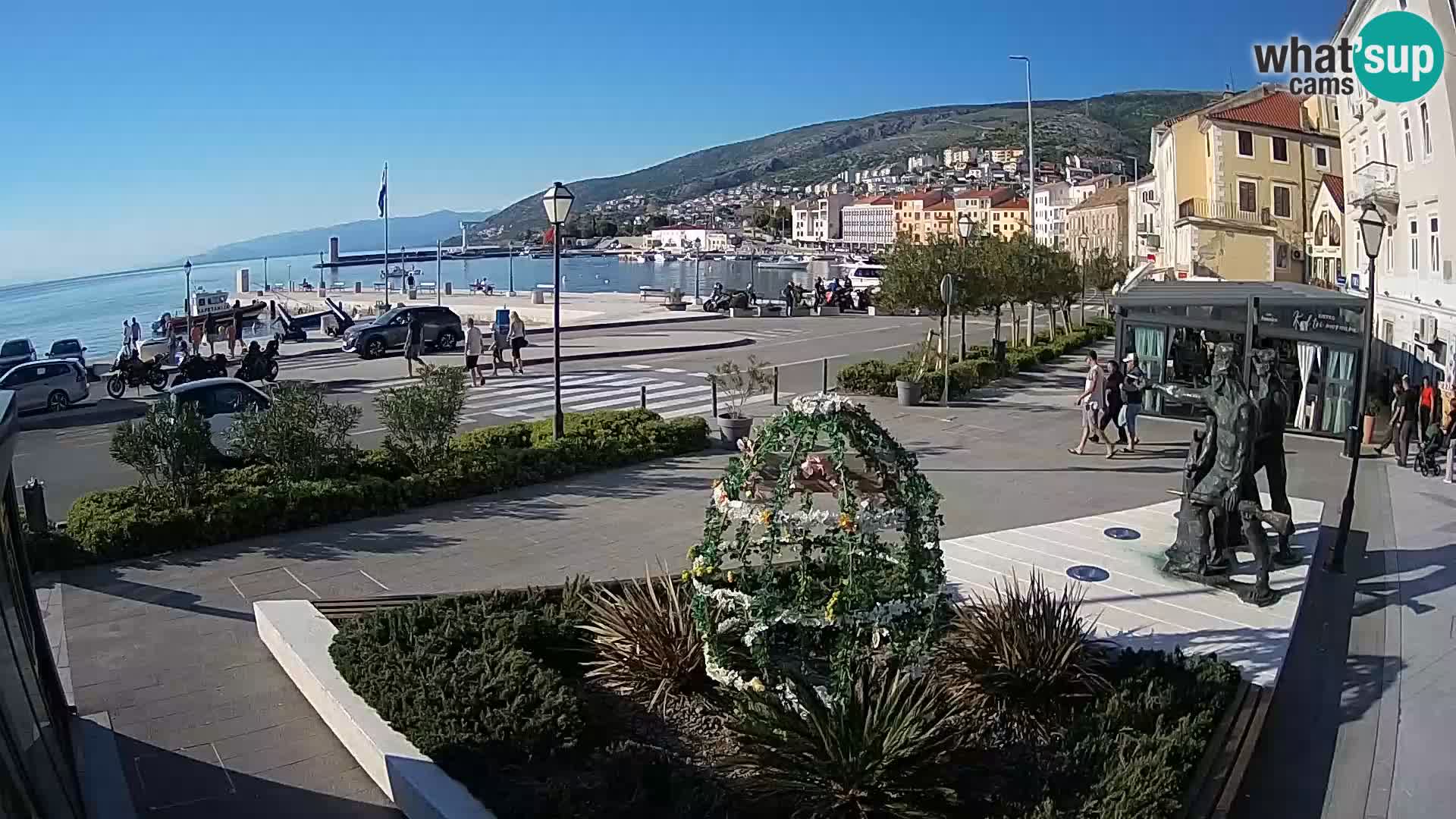 Live webcam Senj riva – seafront – Croatia