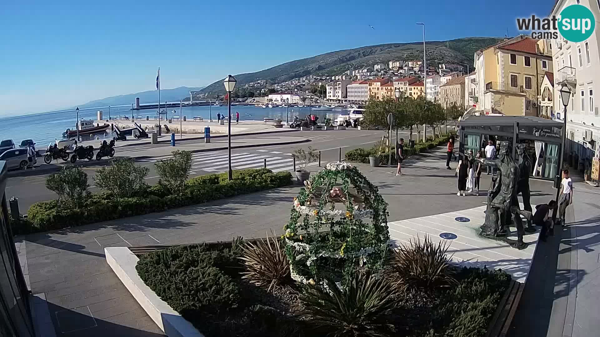 Live webcam Senj riva – fronte mare