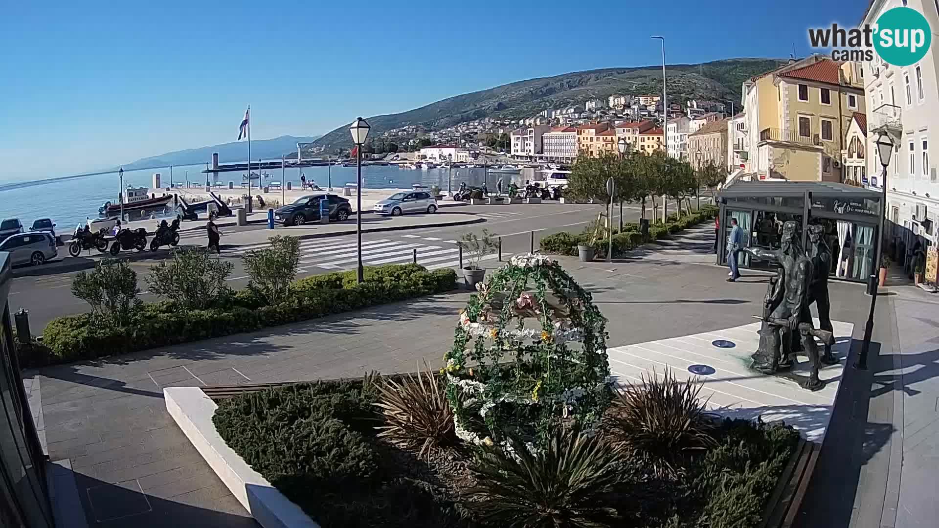 Live webcam Senj riva – fronte mare
