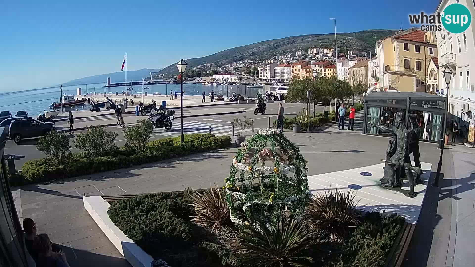 Live-Webcam Senj Riva – direkt am Meer – Kroatien
