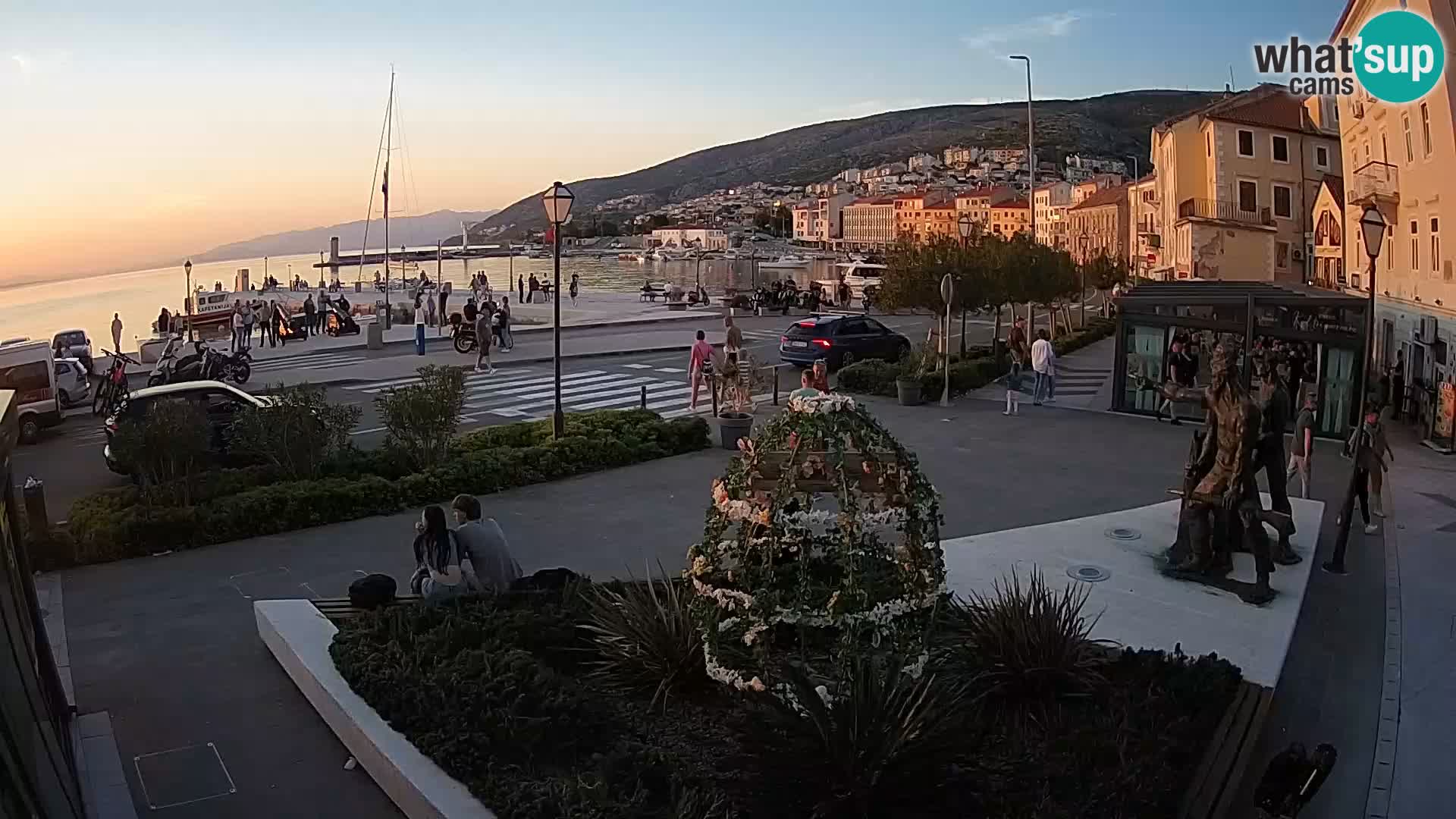 Live-Webcam Senj Riva – direkt am Meer – Kroatien