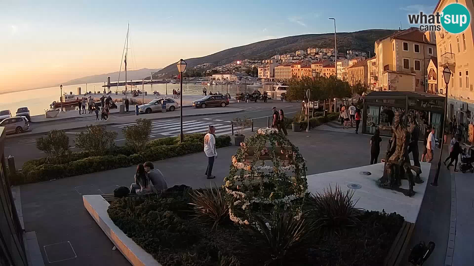 Live webcam Senj riva – seafront – Croatia