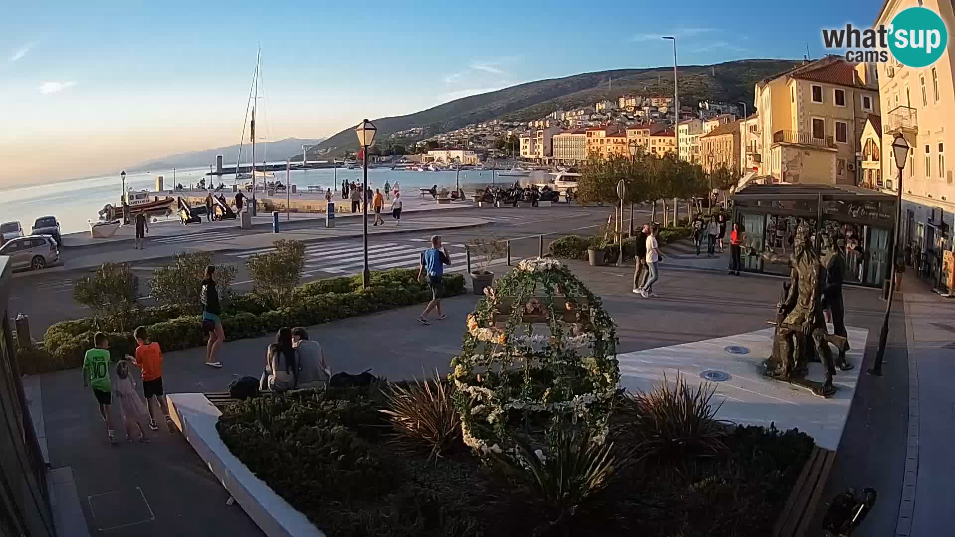 Live webcam Senj riva – seafront – Croatia