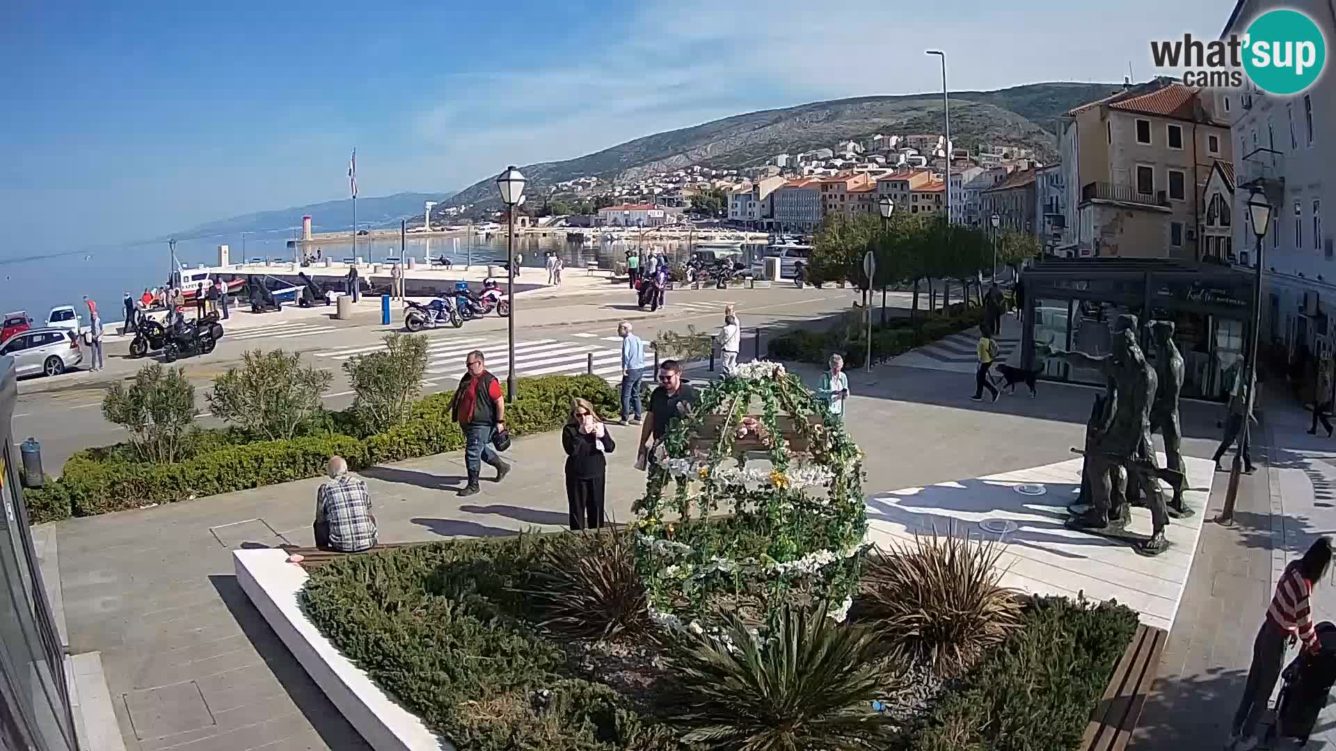 Live webcam Senj riva – fronte mare