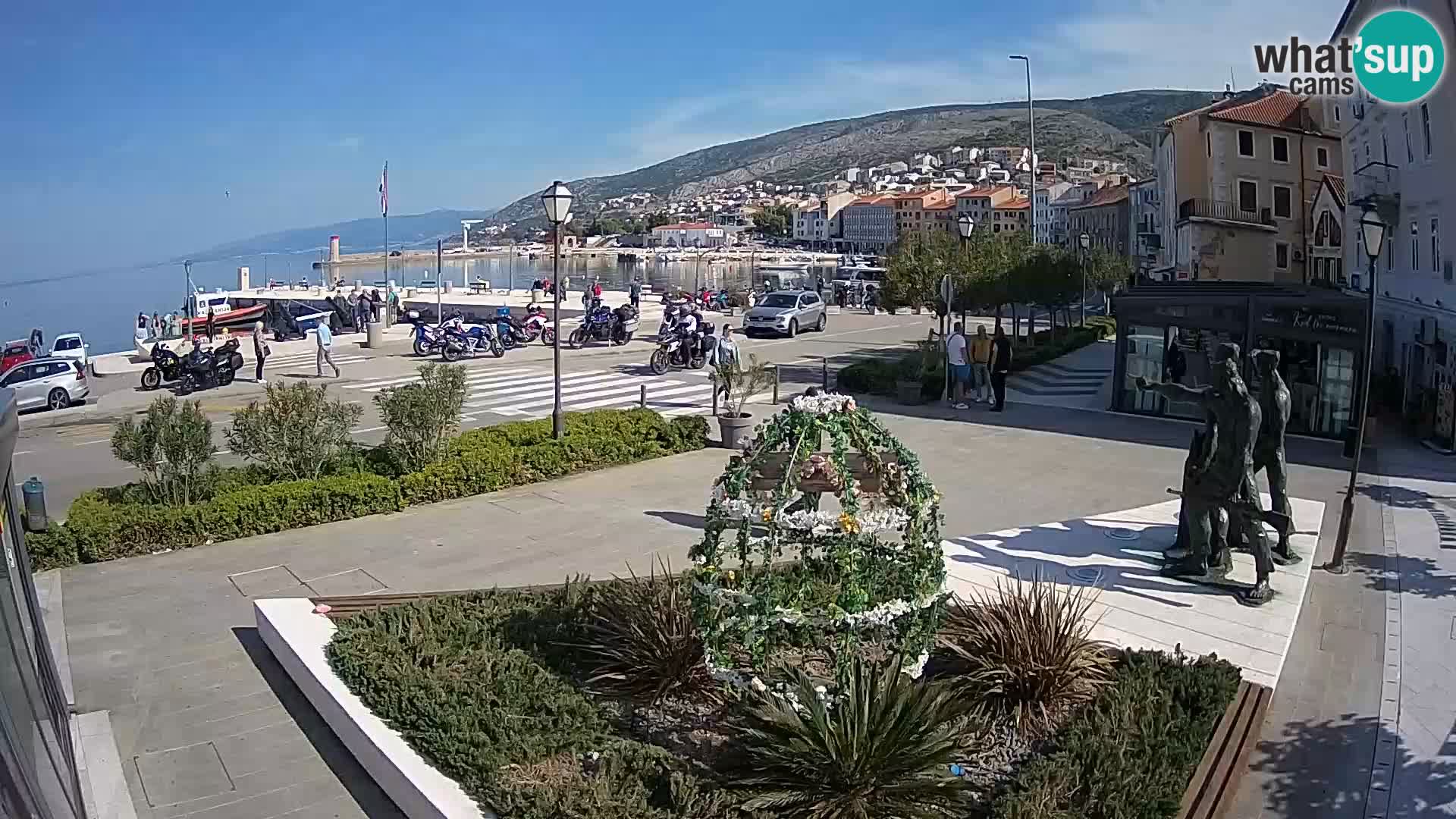 Live webcam Senj riva – fronte mare