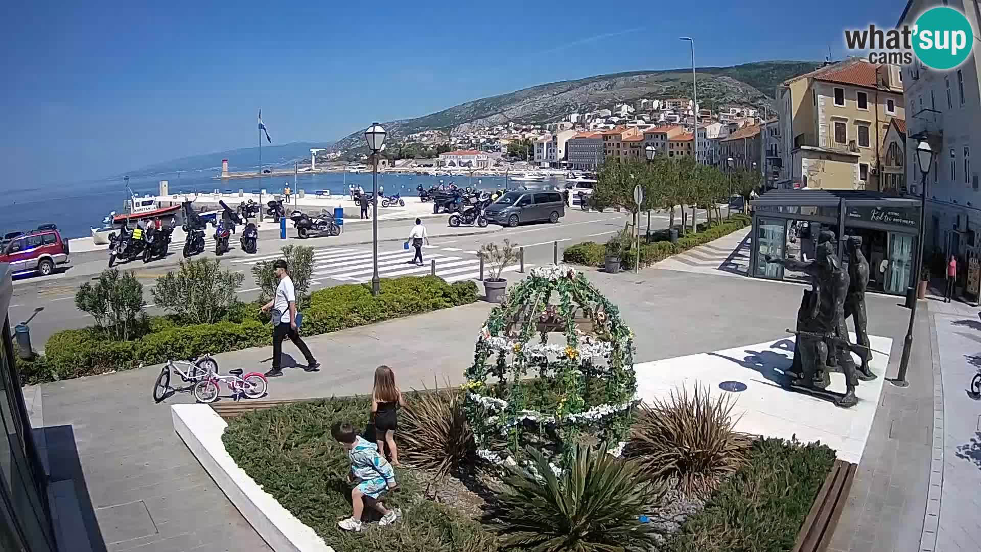 Live webcam Senj riva – seafront – Croatia