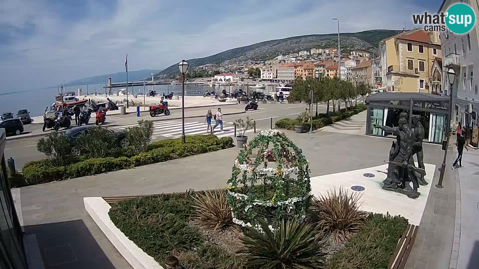 Live-Webcam Senj Riva – direkt am Meer – Kroatien