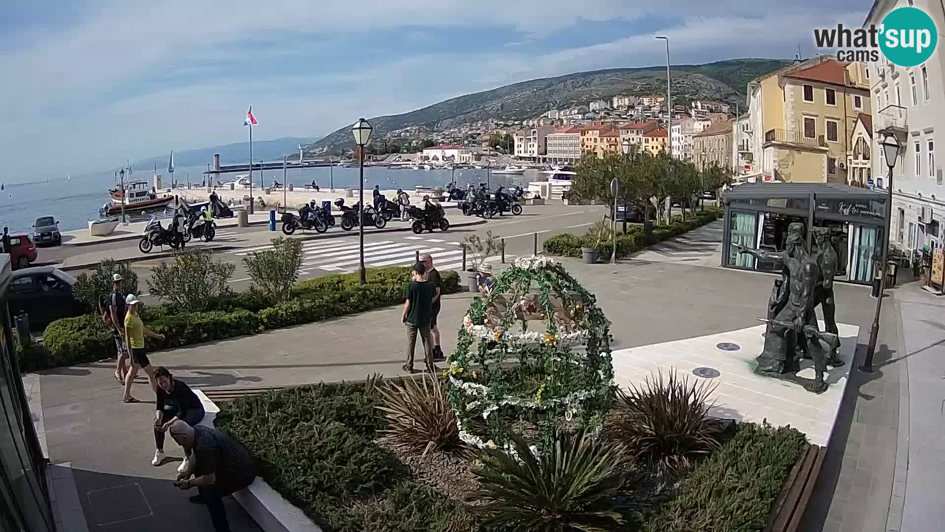 Live-Webcam Senj Riva – direkt am Meer – Kroatien