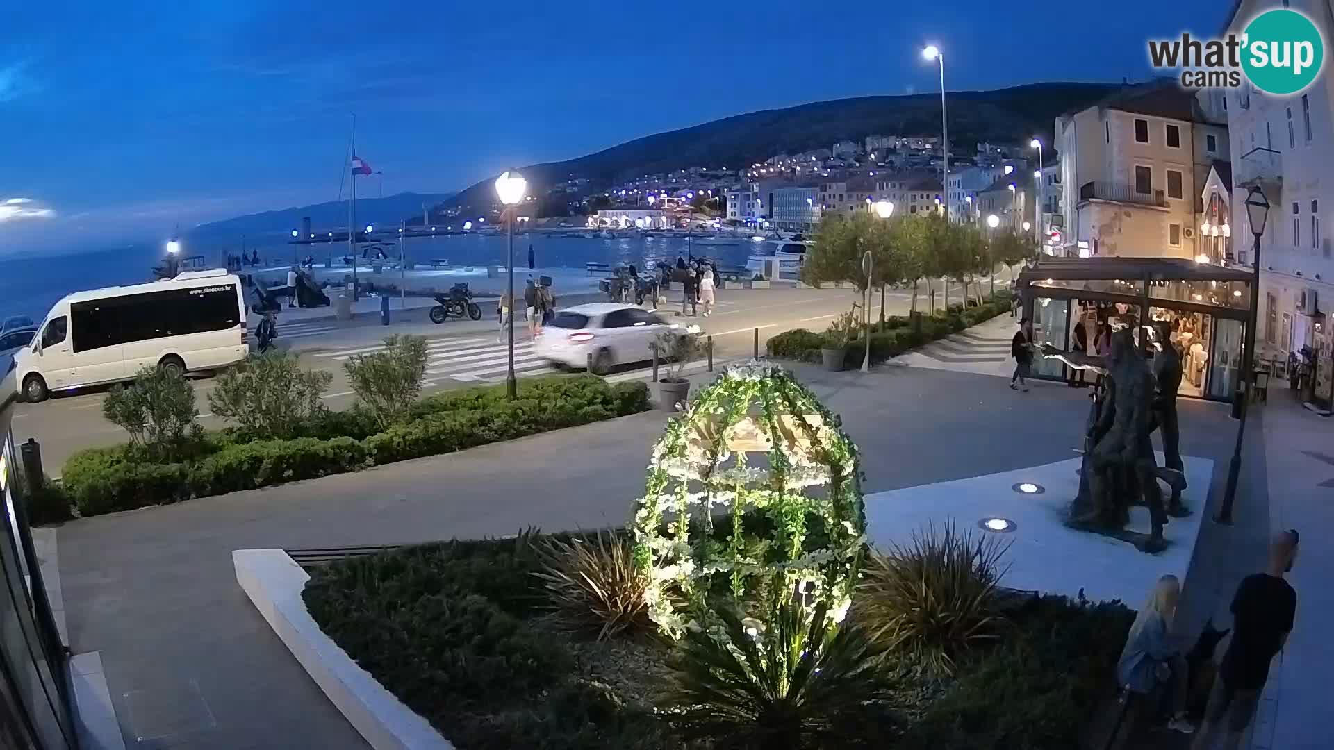 Live webcam Senj riva – seafront – Croatia