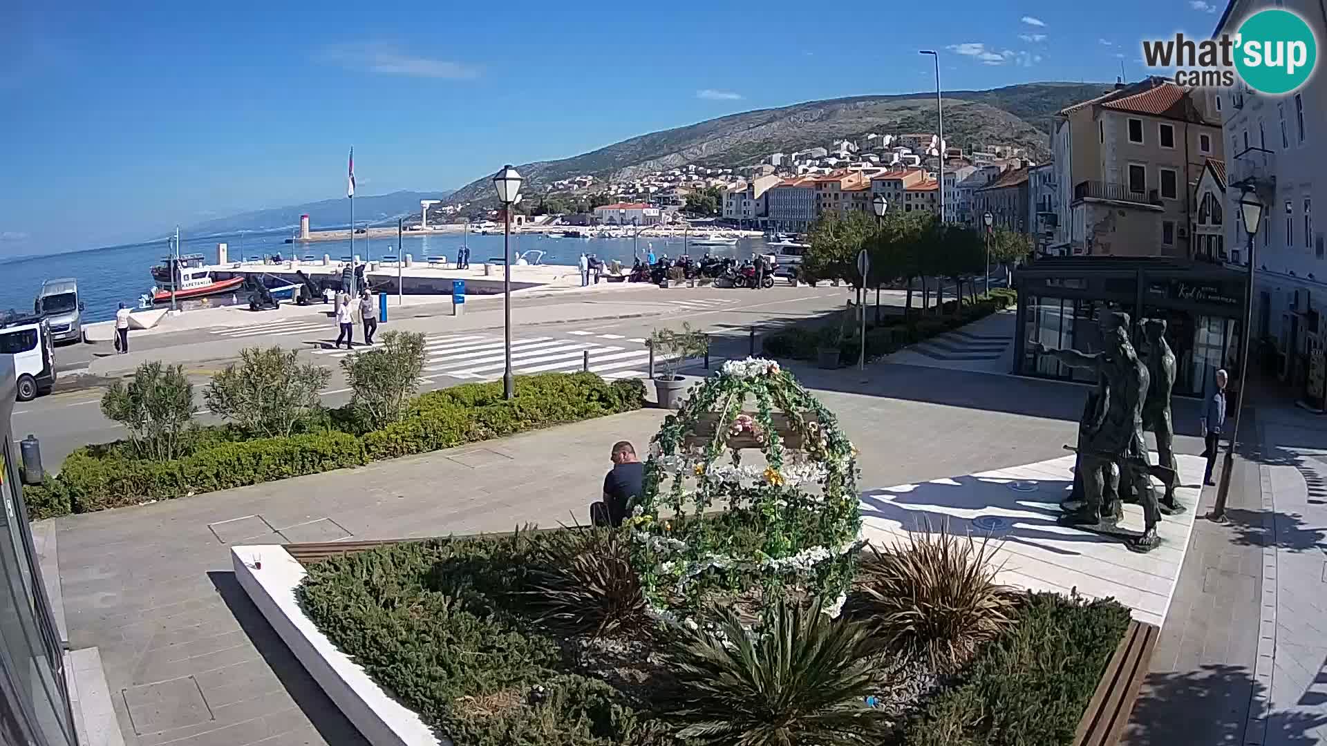 Live-Webcam Senj Riva – direkt am Meer – Kroatien