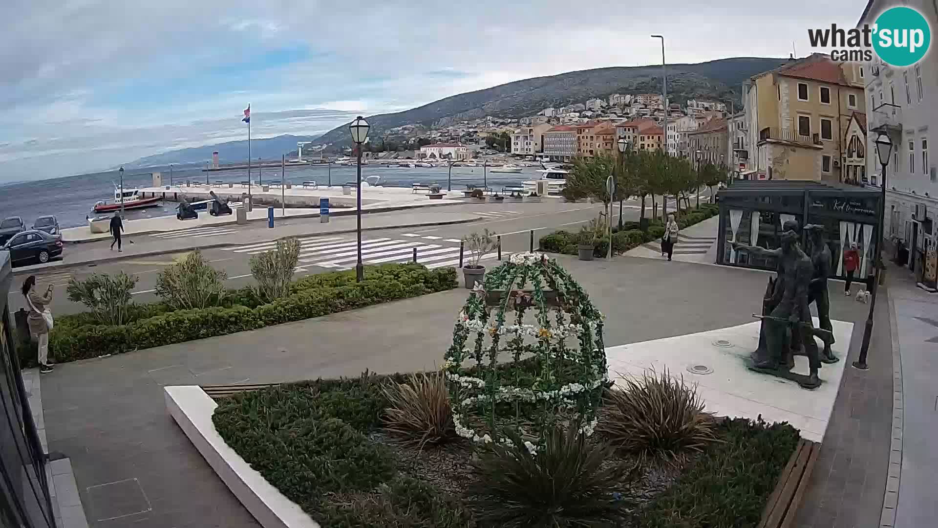Live-Webcam Senj Riva – direkt am Meer – Kroatien