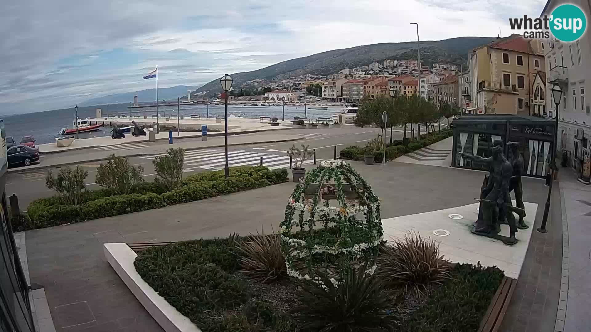 Live-Webcam Senj Riva – direkt am Meer – Kroatien