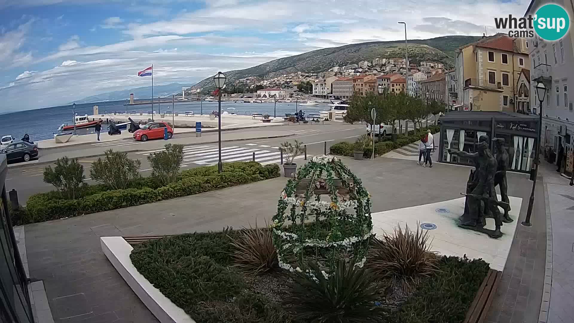 Spletna kamera v živo Senj riva – Hrvaška