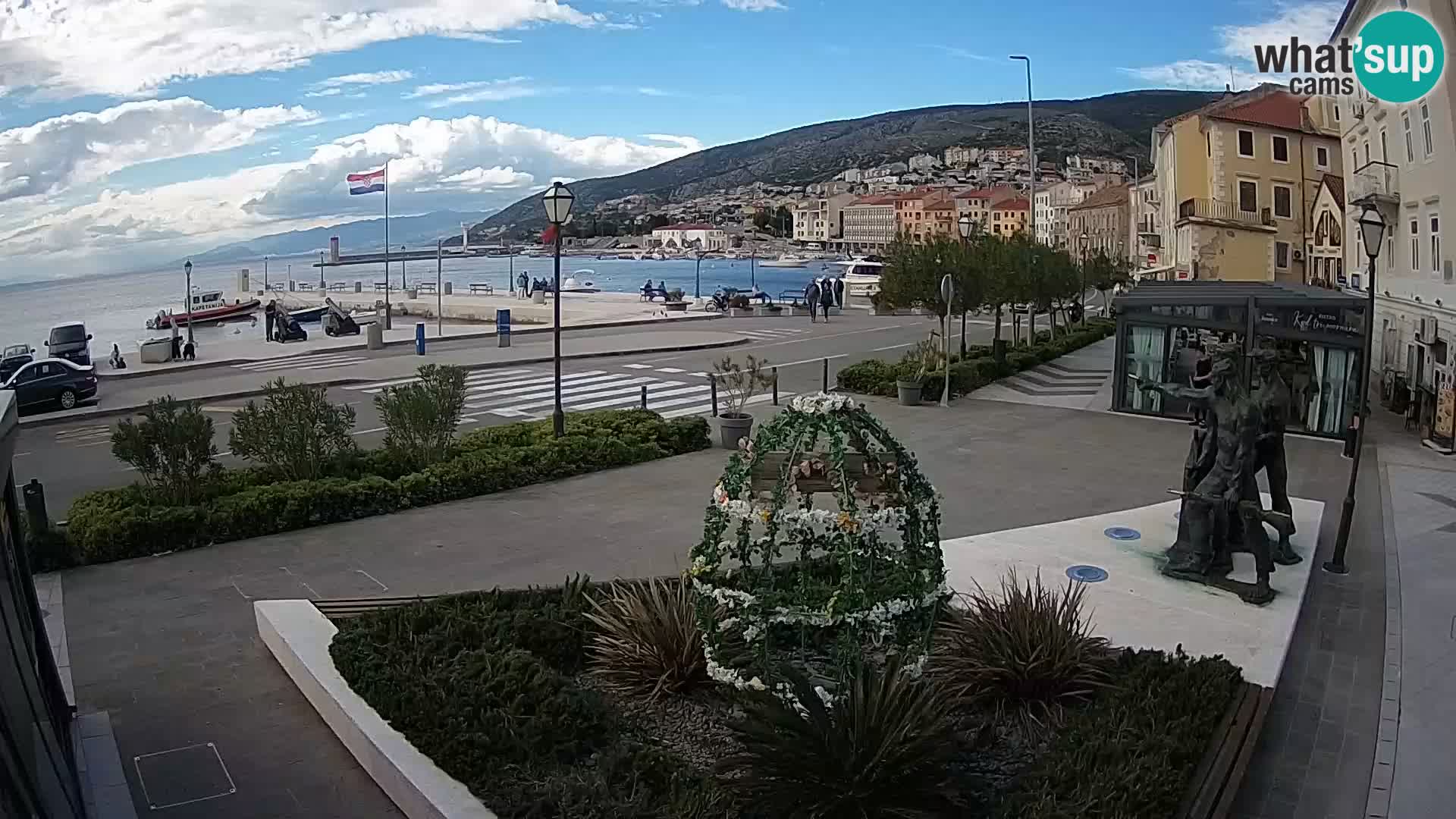Live webcam Senj riva – seafront – Croatia