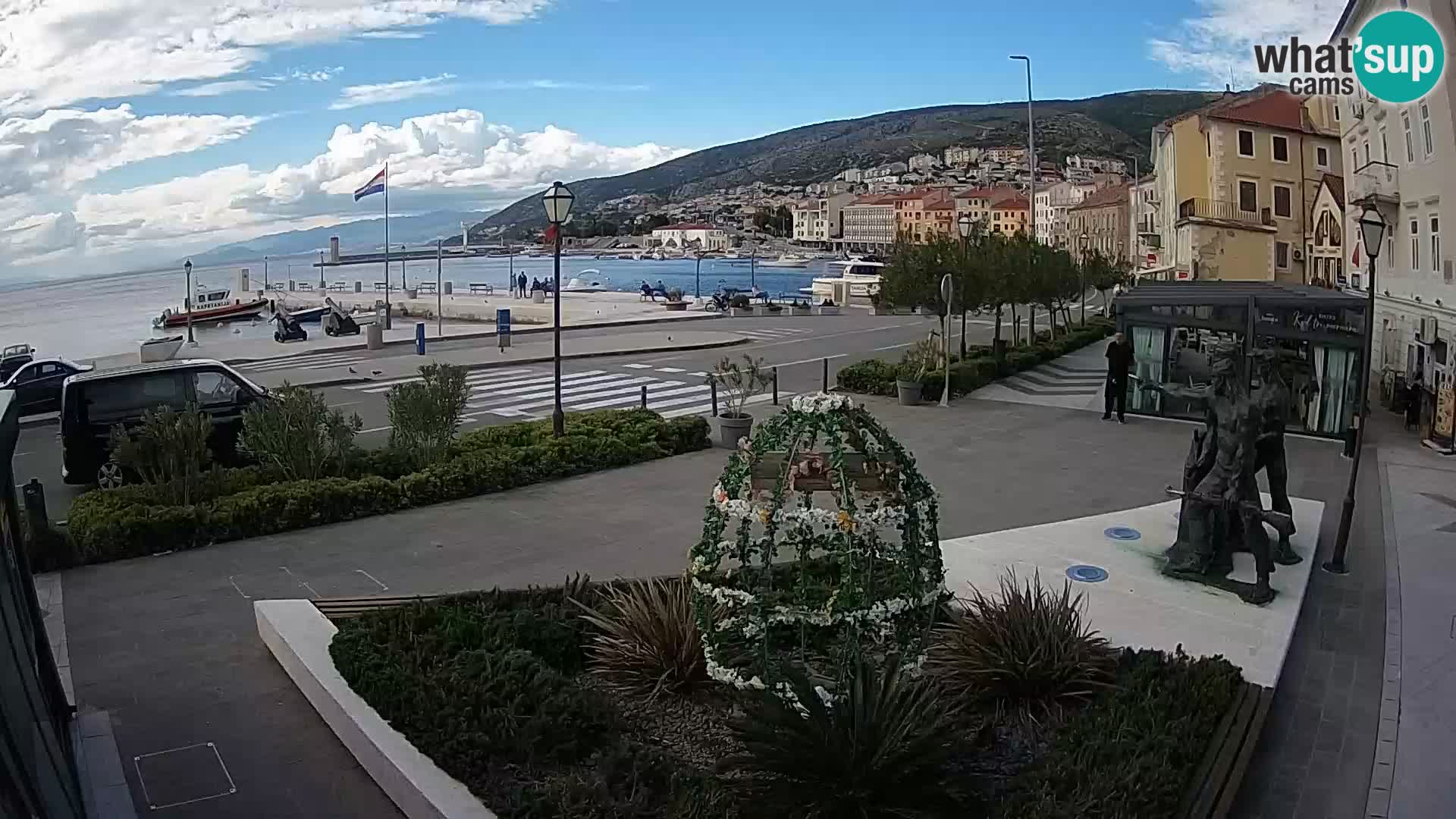 Live-Webcam Senj Riva – direkt am Meer – Kroatien