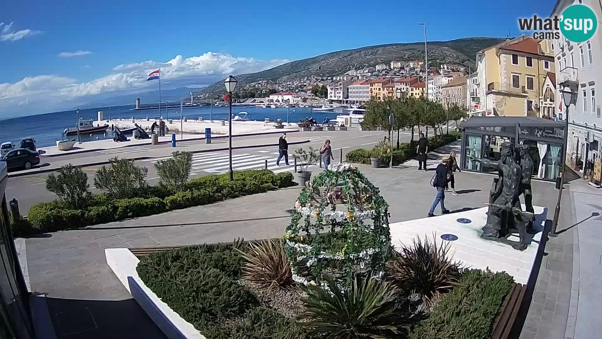 Live-Webcam Senj Riva – direkt am Meer – Kroatien