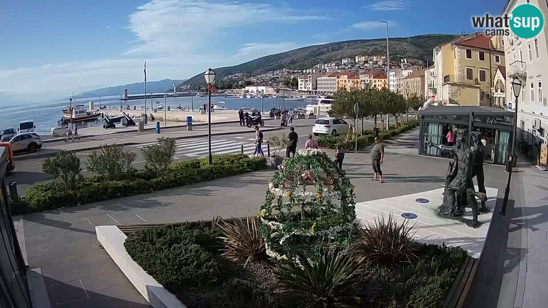 Live webcam Senj riva – fronte mare