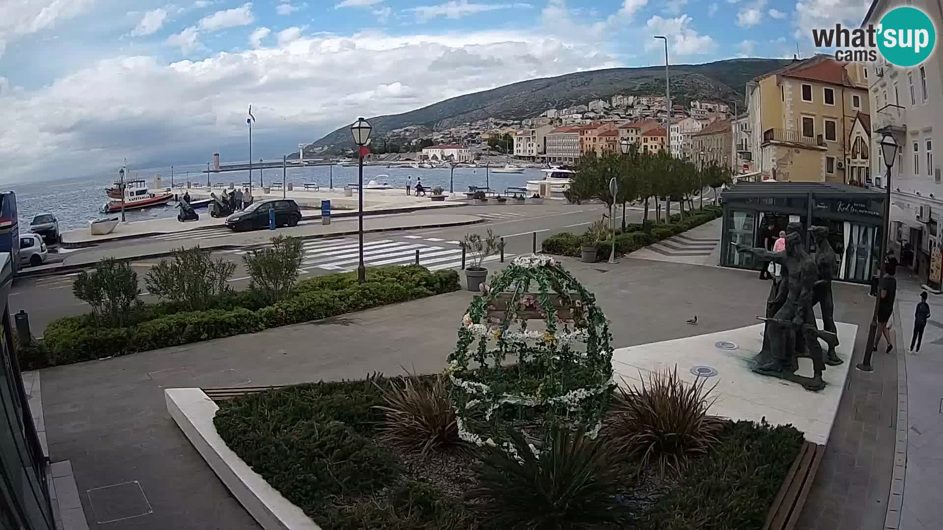 Live webcam Senj riva – fronte mare