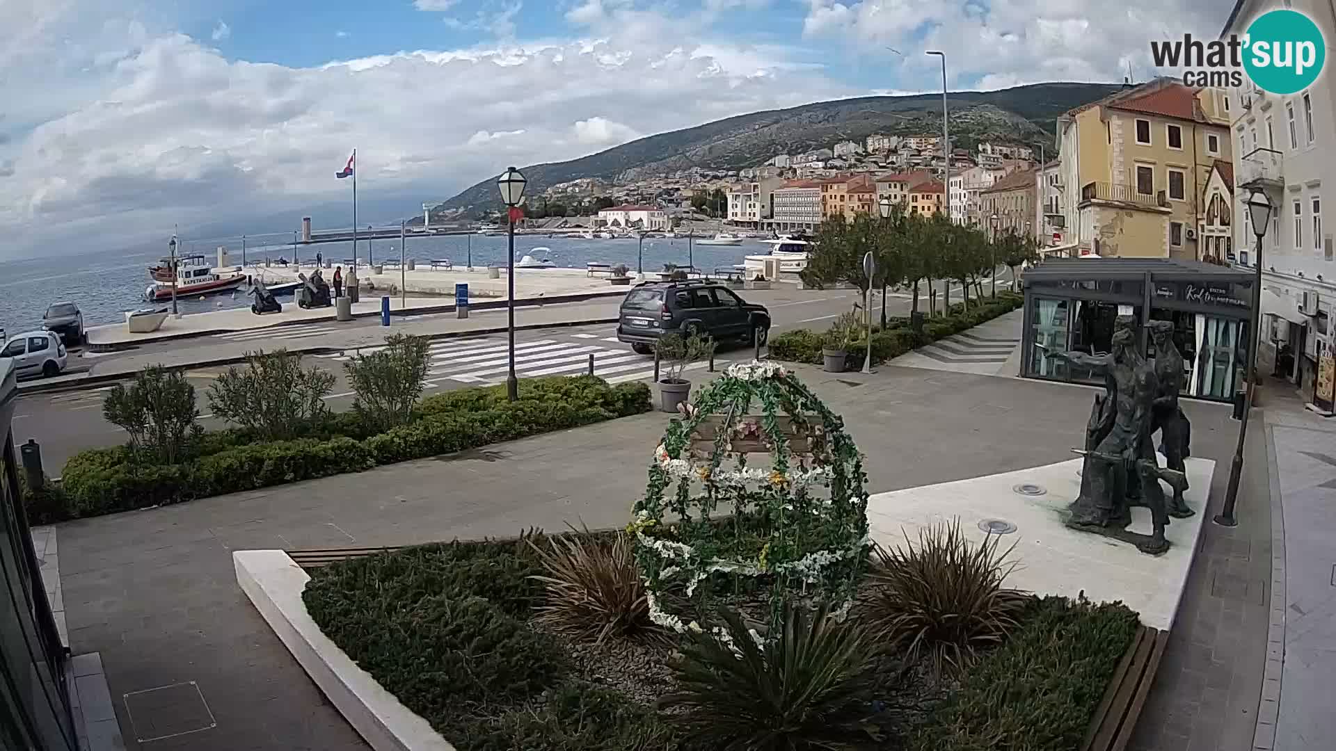 Live-Webcam Senj Riva – direkt am Meer – Kroatien