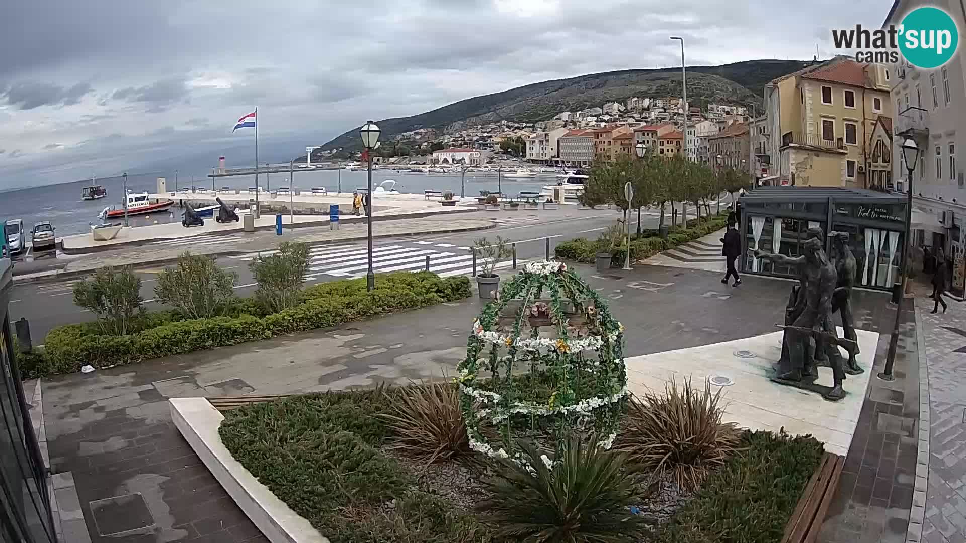 Live-Webcam Senj Riva – direkt am Meer – Kroatien