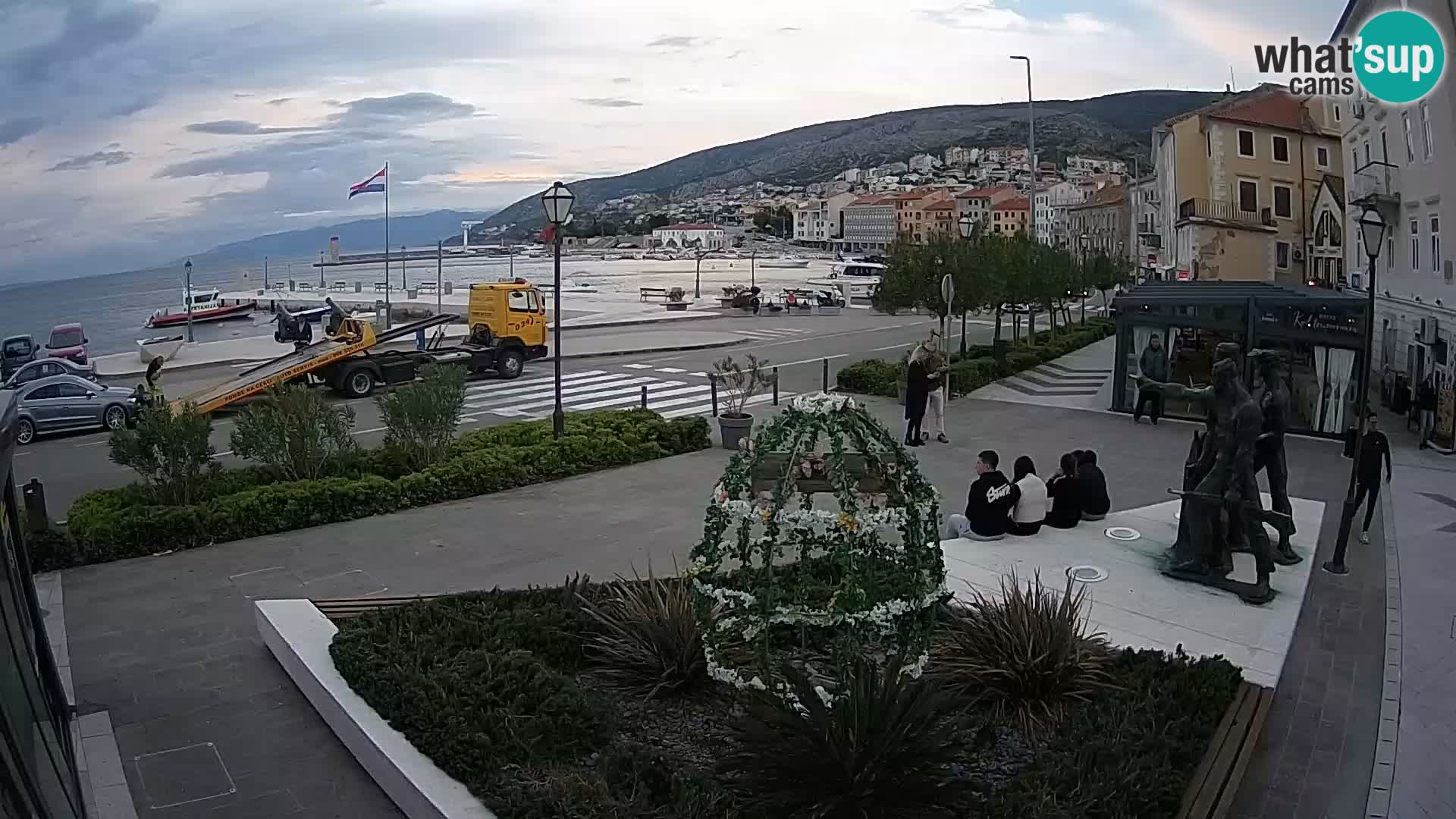 Live-Webcam Senj Riva – direkt am Meer – Kroatien