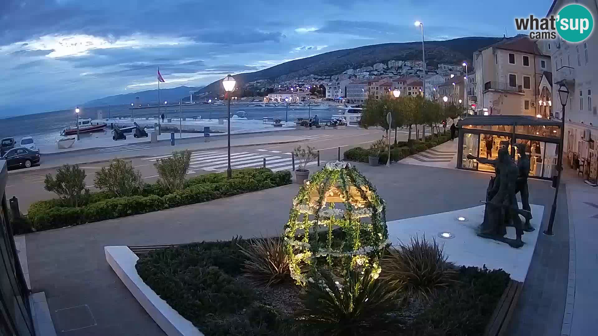 Live webcam Senj riva – fronte mare