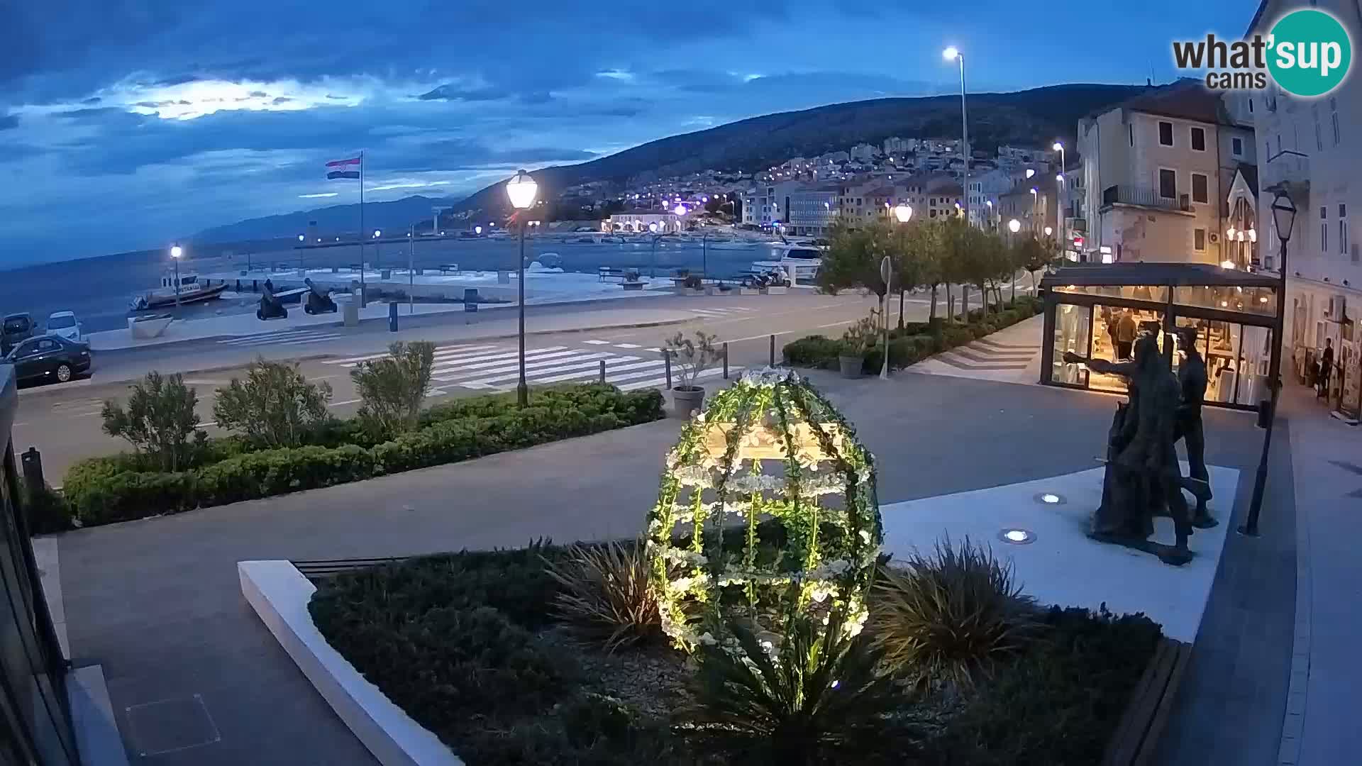 Spletna kamera v živo Senj riva – Hrvaška