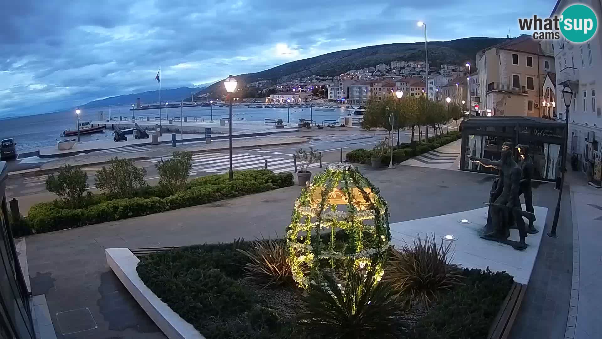 Spletna kamera v živo Senj riva – Hrvaška