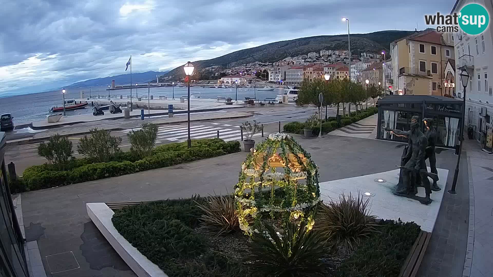 Spletna kamera v živo Senj riva – Hrvaška
