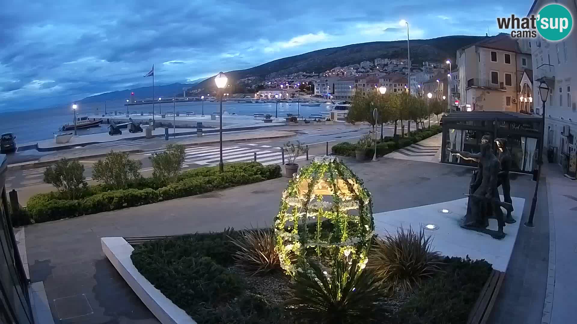 Live-Webcam Senj Riva – direkt am Meer – Kroatien
