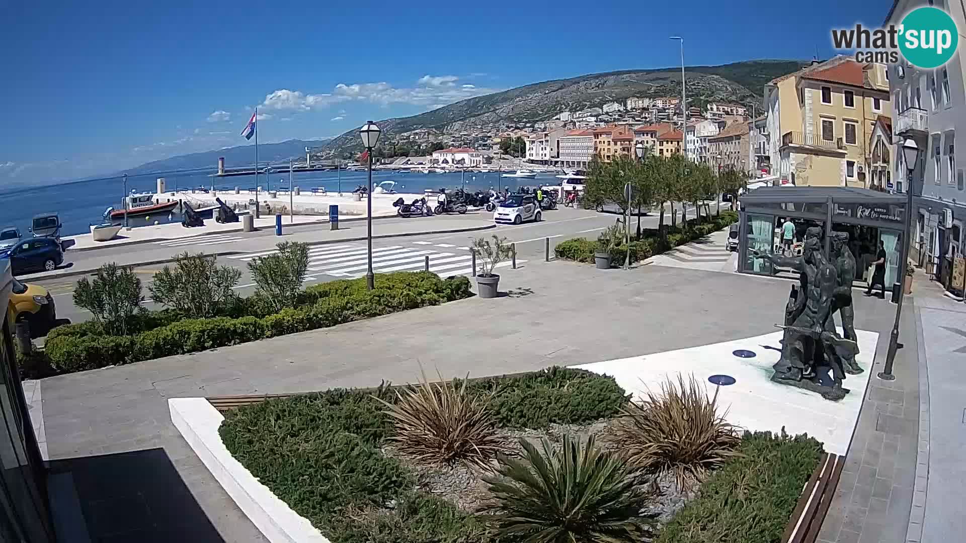 Live-Webcam Senj Riva – direkt am Meer – Kroatien