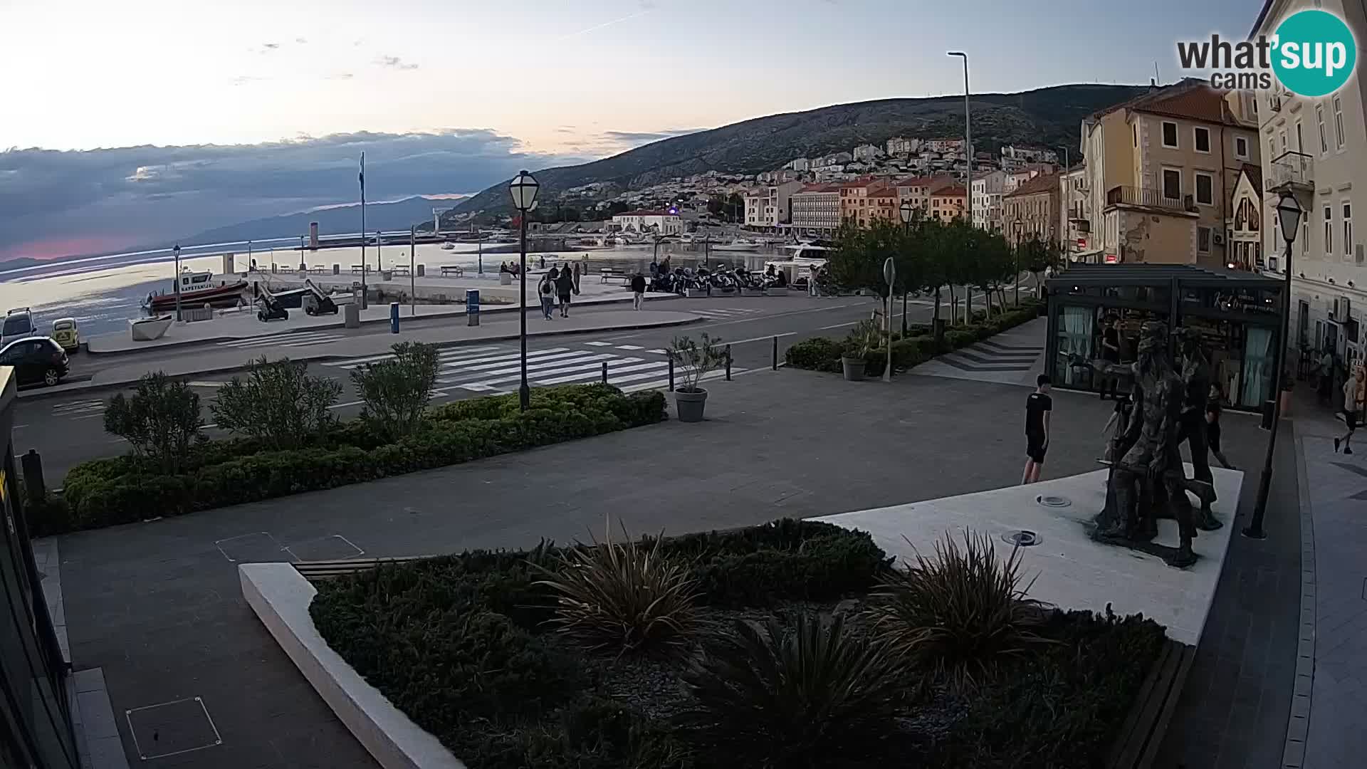 Live webcam Senj riva – seafront – Croatia