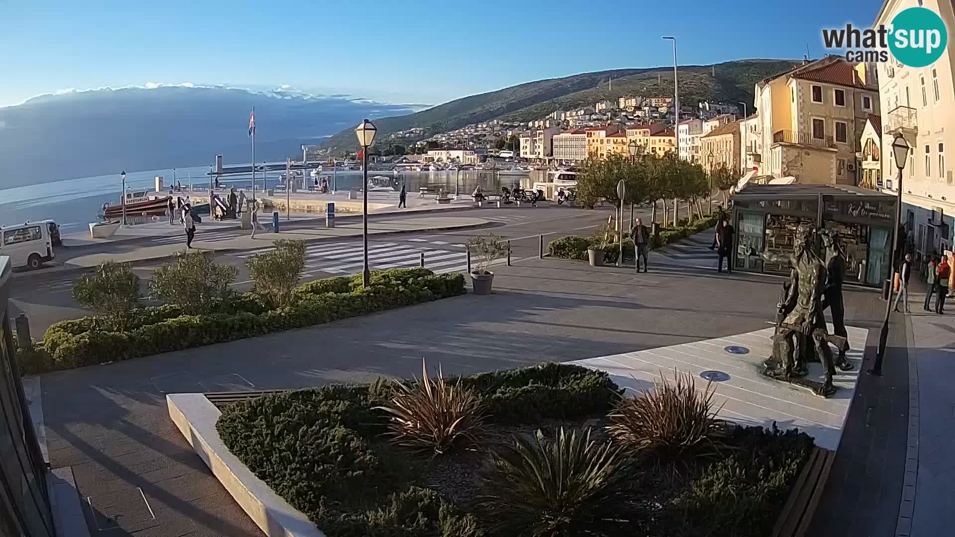 Live-Webcam Senj Riva – direkt am Meer – Kroatien