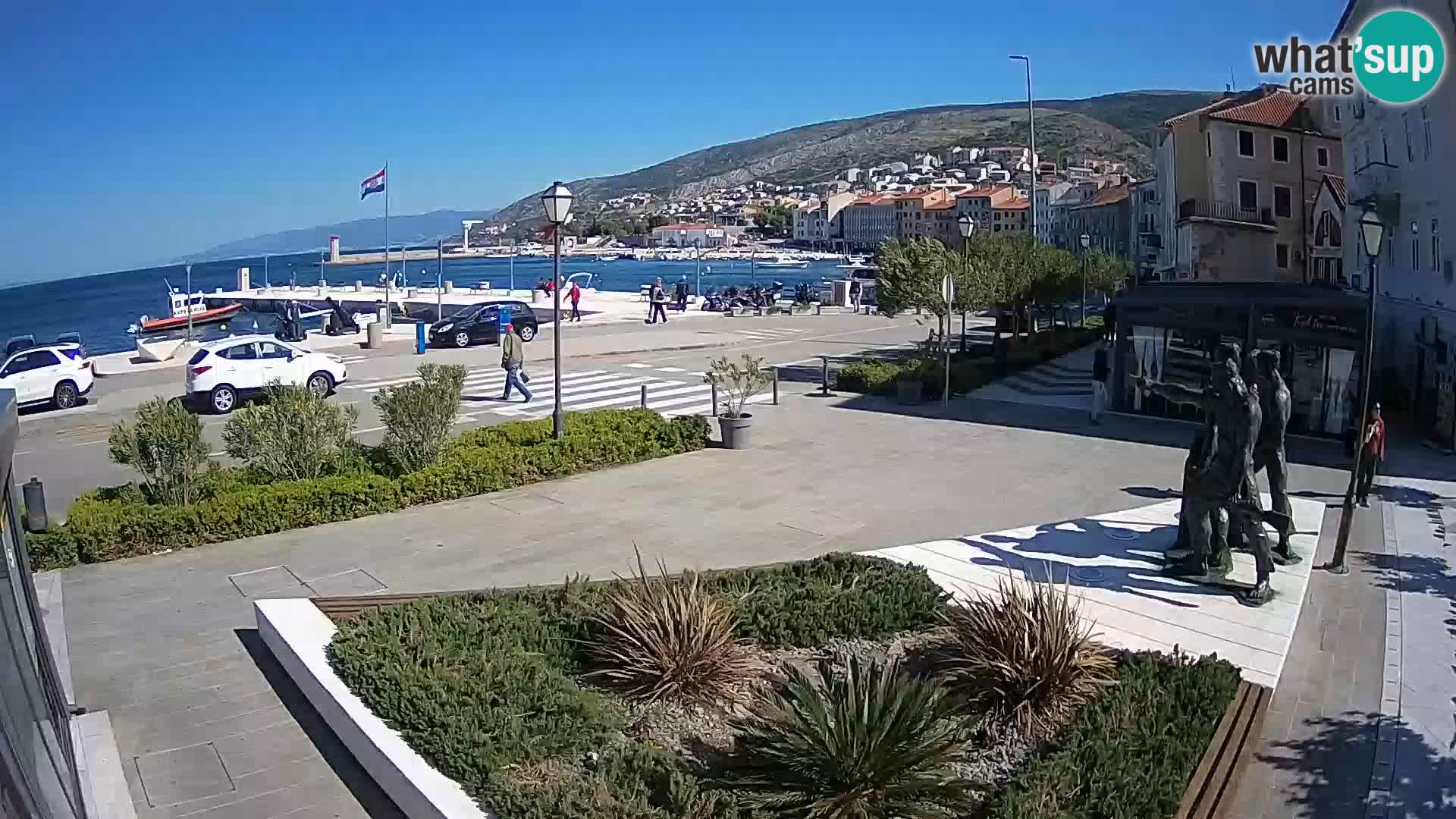 Live webcam Senj riva – fronte mare