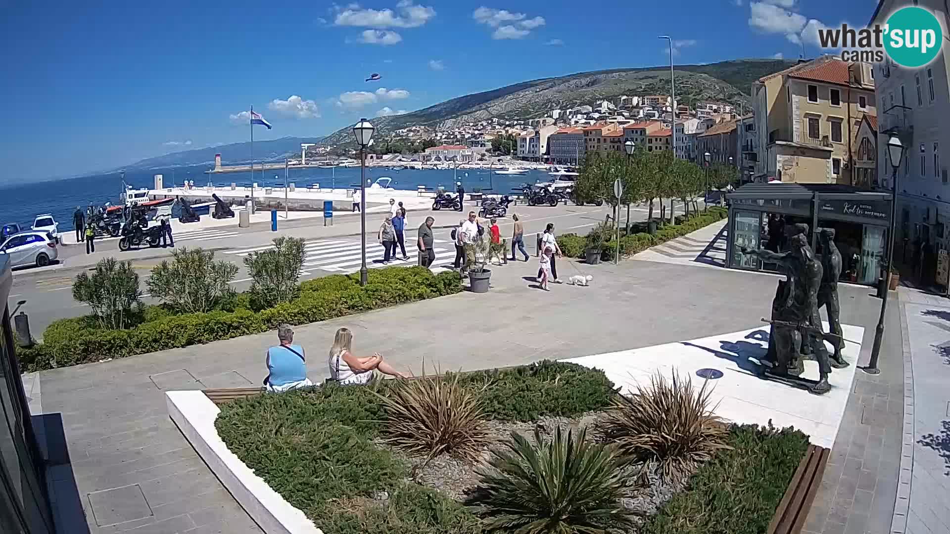 Live webcam Senj riva – seafront – Croatia