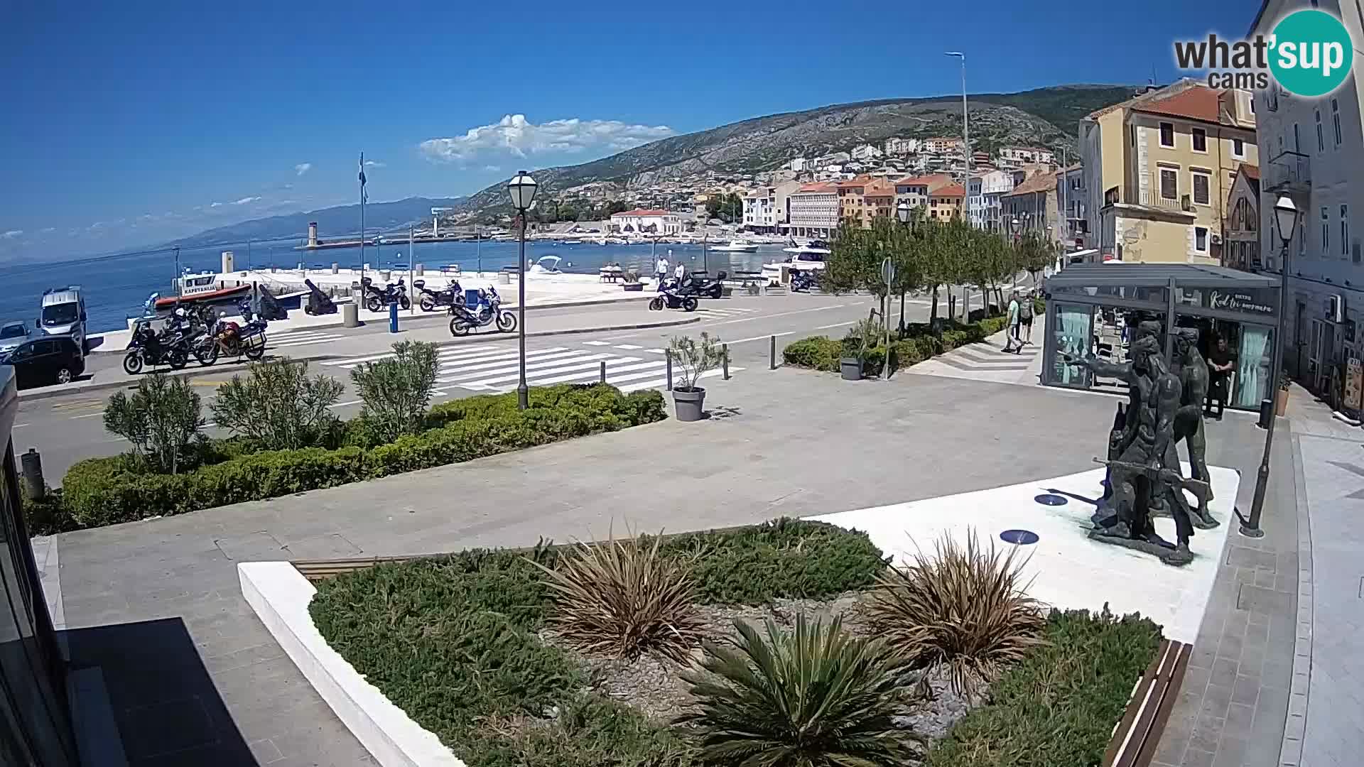 Live webcam Senj riva – fronte mare