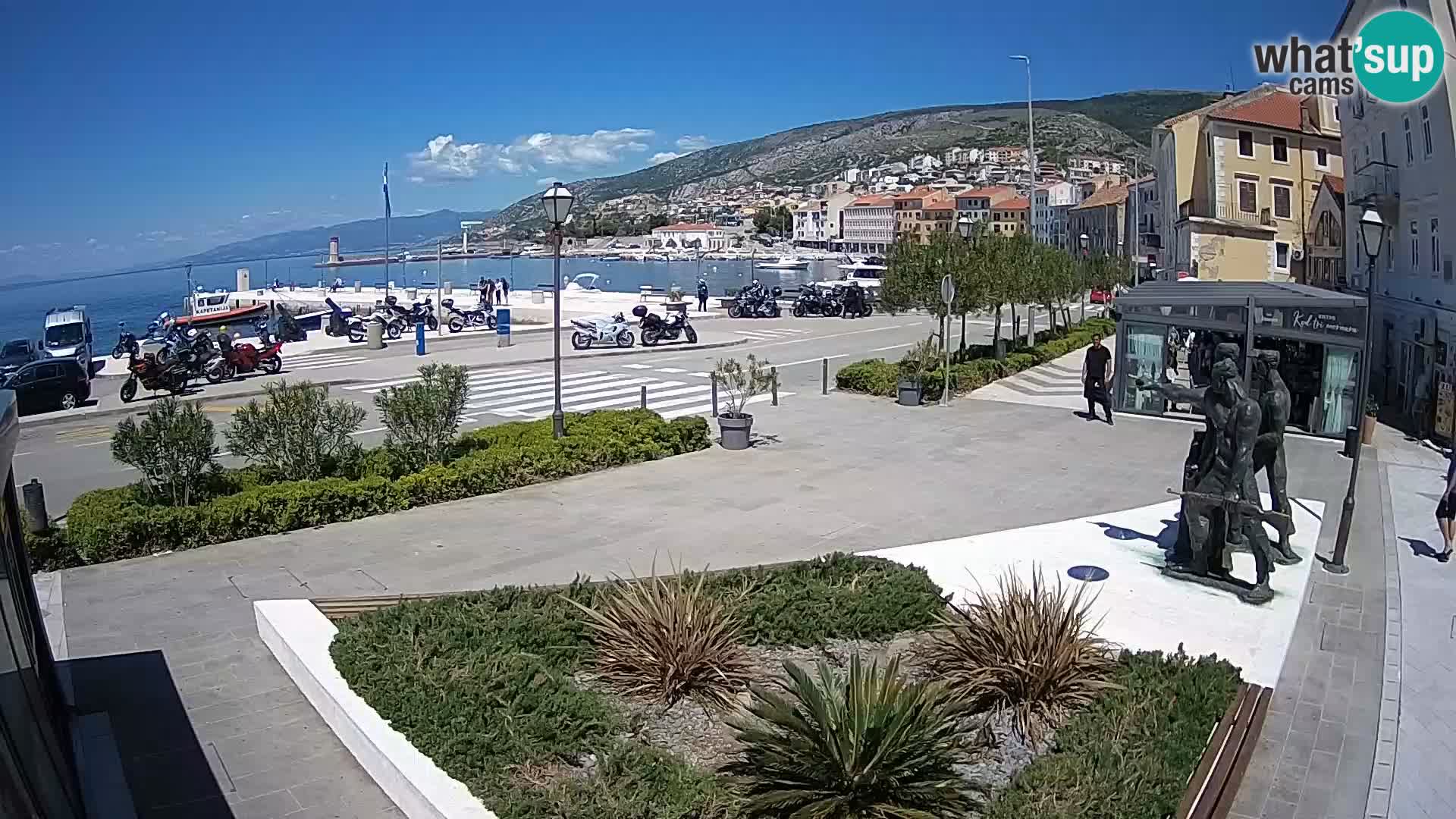 Live webcam Senj riva – seafront – Croatia