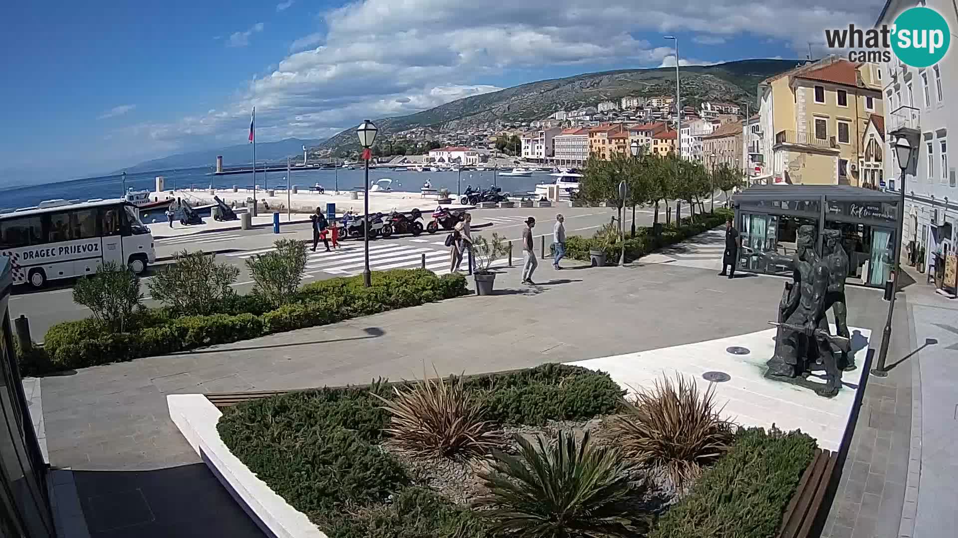 Live webcam Senj riva – seafront – Croatia