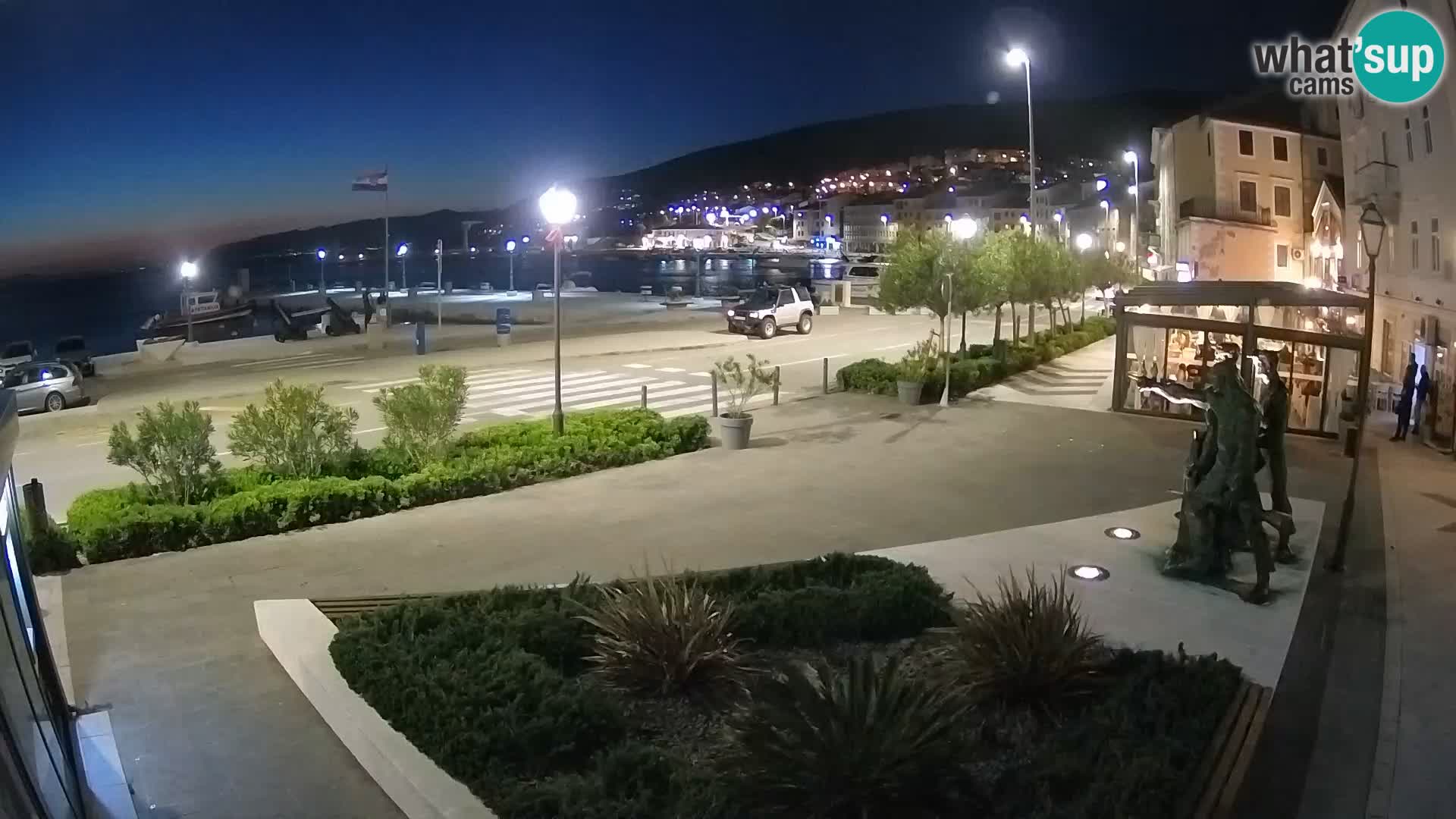 Live-Webcam Senj Riva – direkt am Meer – Kroatien