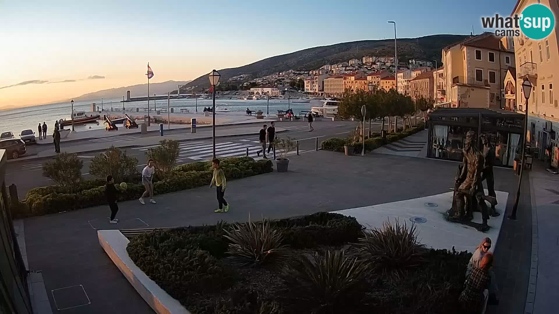 Live-Webcam Senj Riva – direkt am Meer – Kroatien