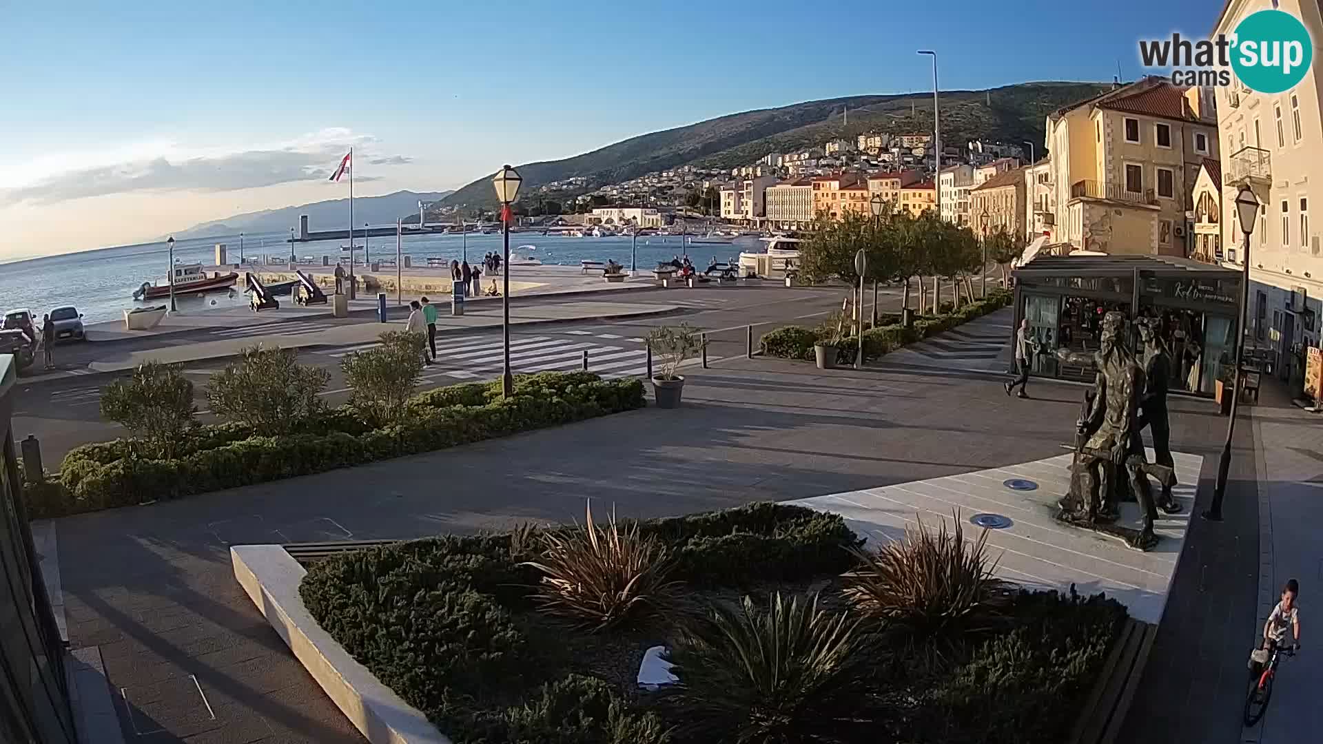 Live webcam Senj riva – seafront – Croatia