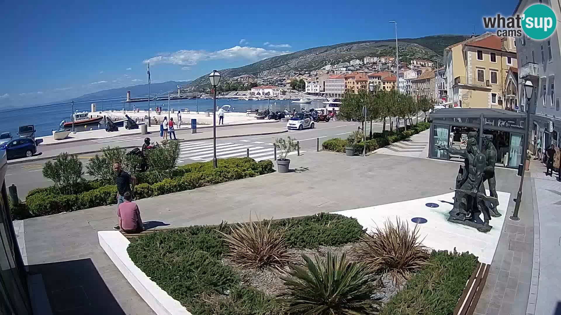 Live-Webcam Senj Riva – direkt am Meer – Kroatien