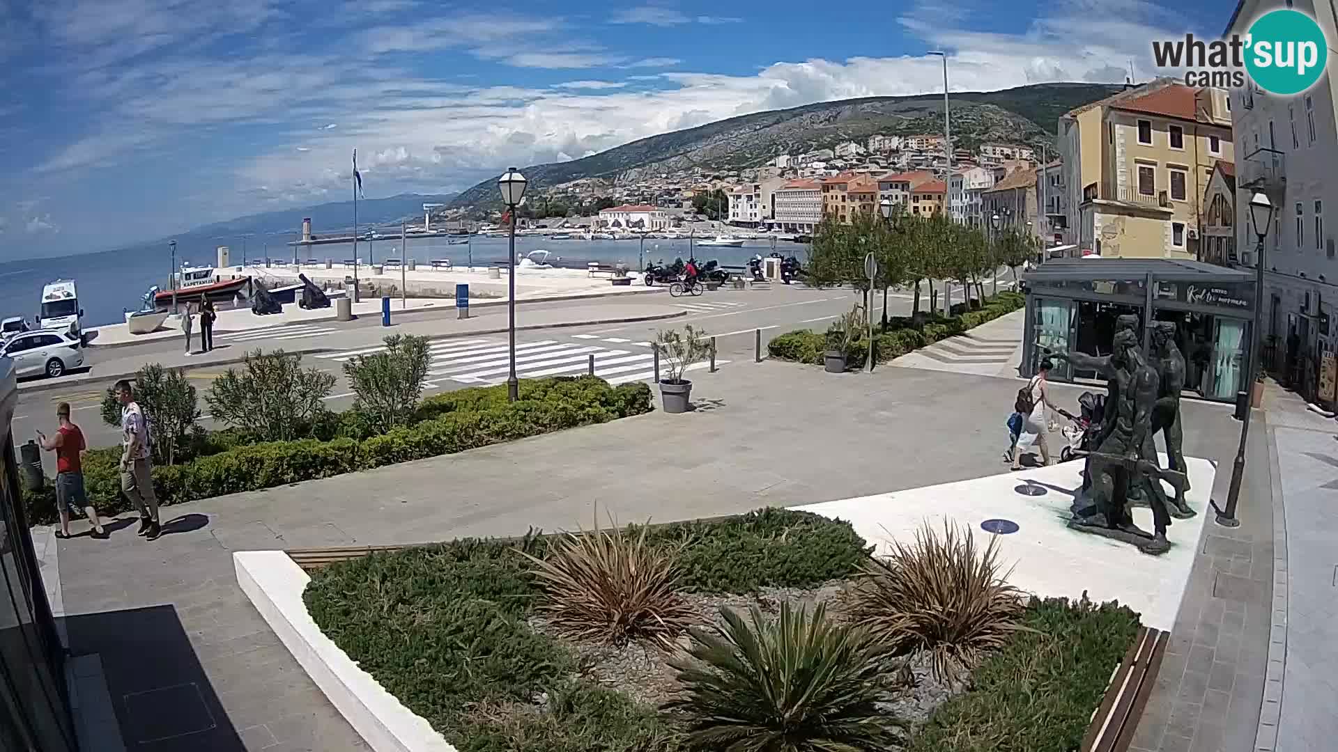Live webcam Senj riva – seafront – Croatia