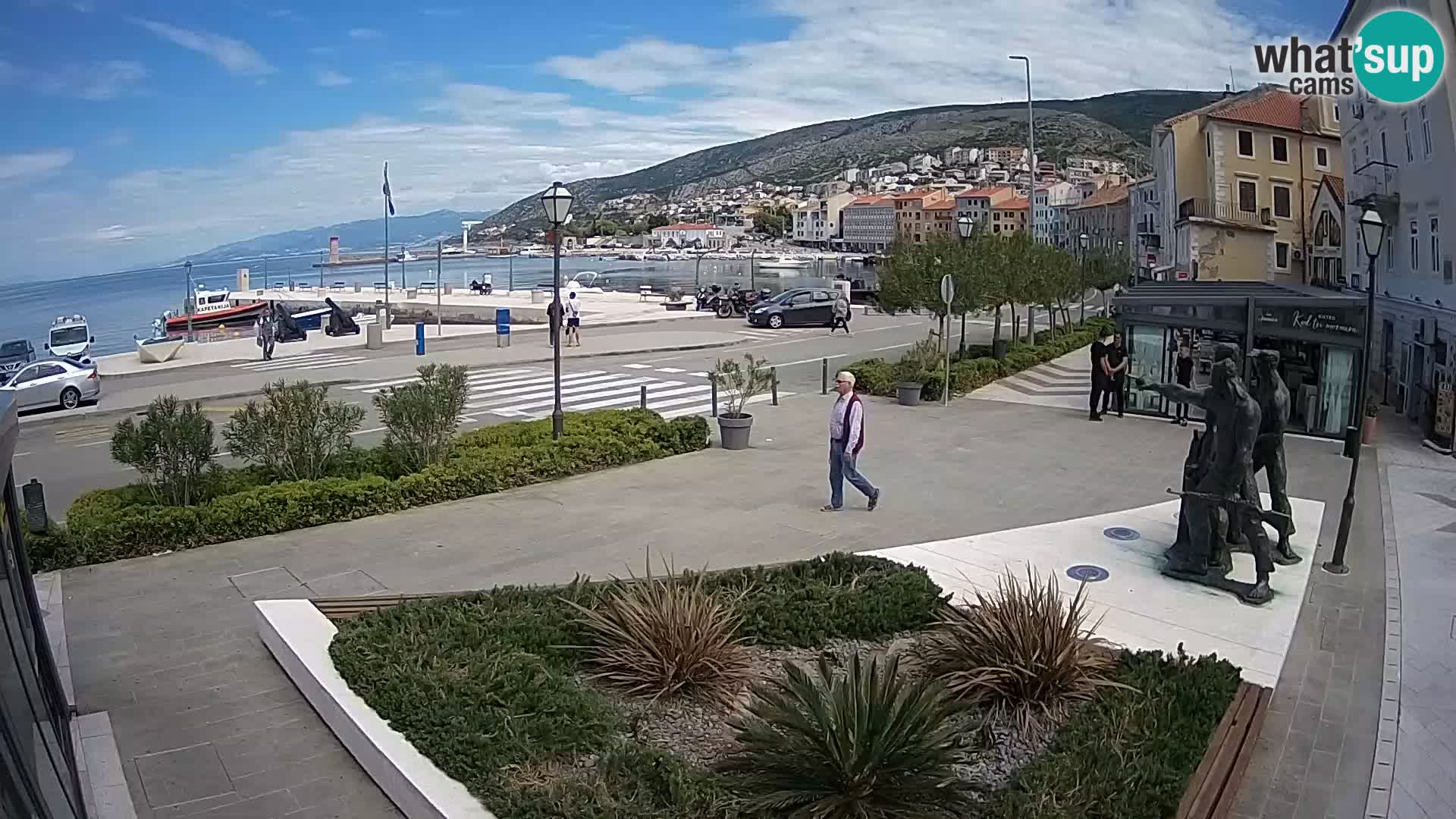 Live webcam Senj riva – seafront – Croatia
