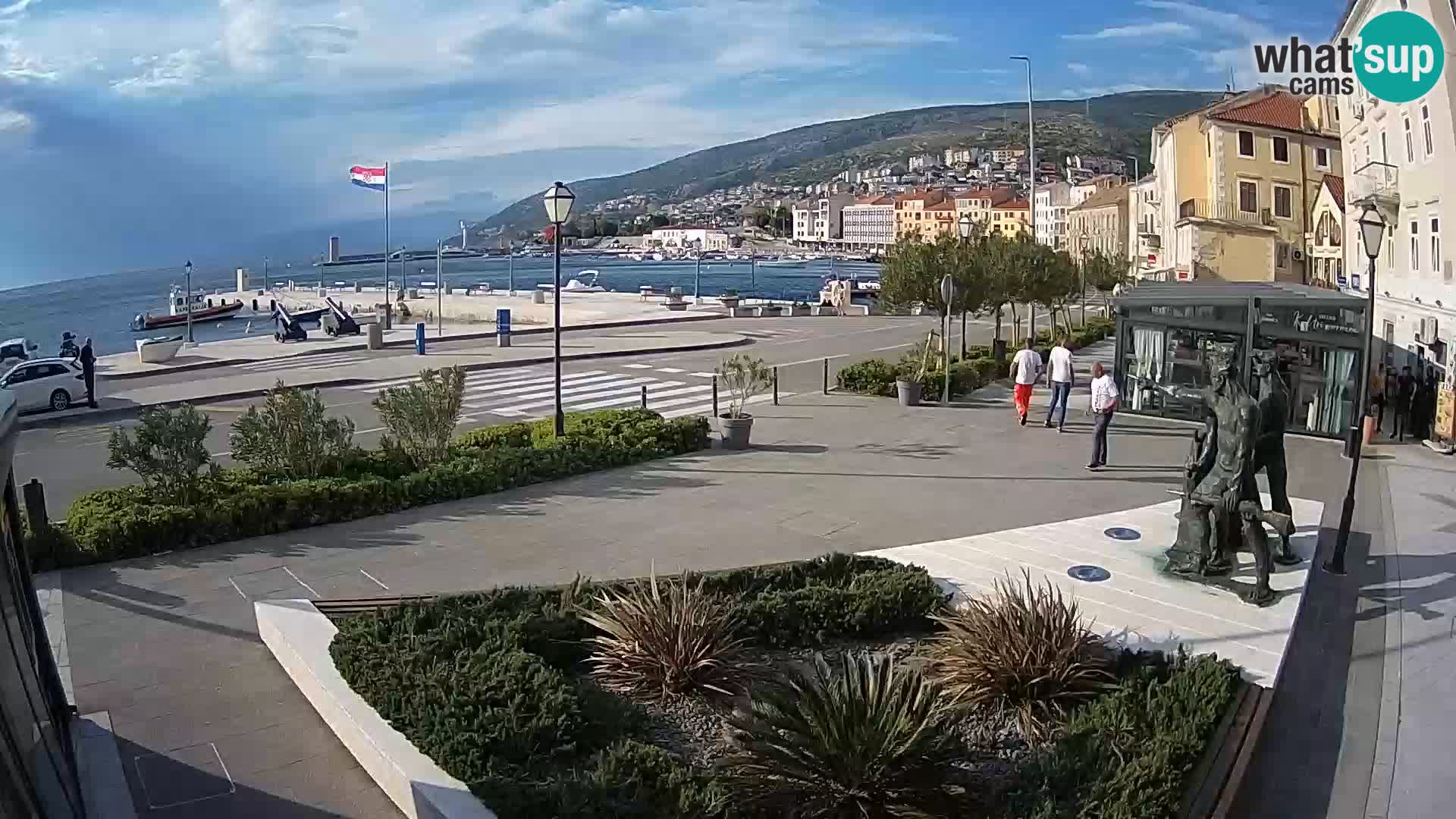 Live-Webcam Senj Riva – direkt am Meer – Kroatien