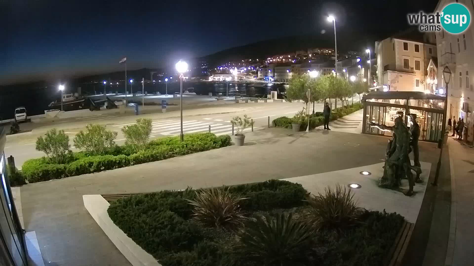 Live-Webcam Senj Riva – direkt am Meer – Kroatien