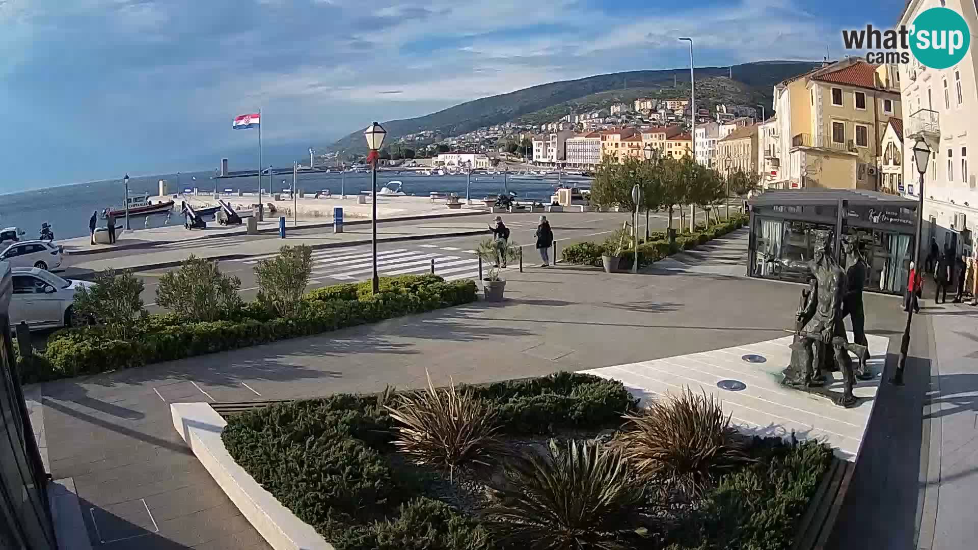 Live webcam Senj riva – fronte mare