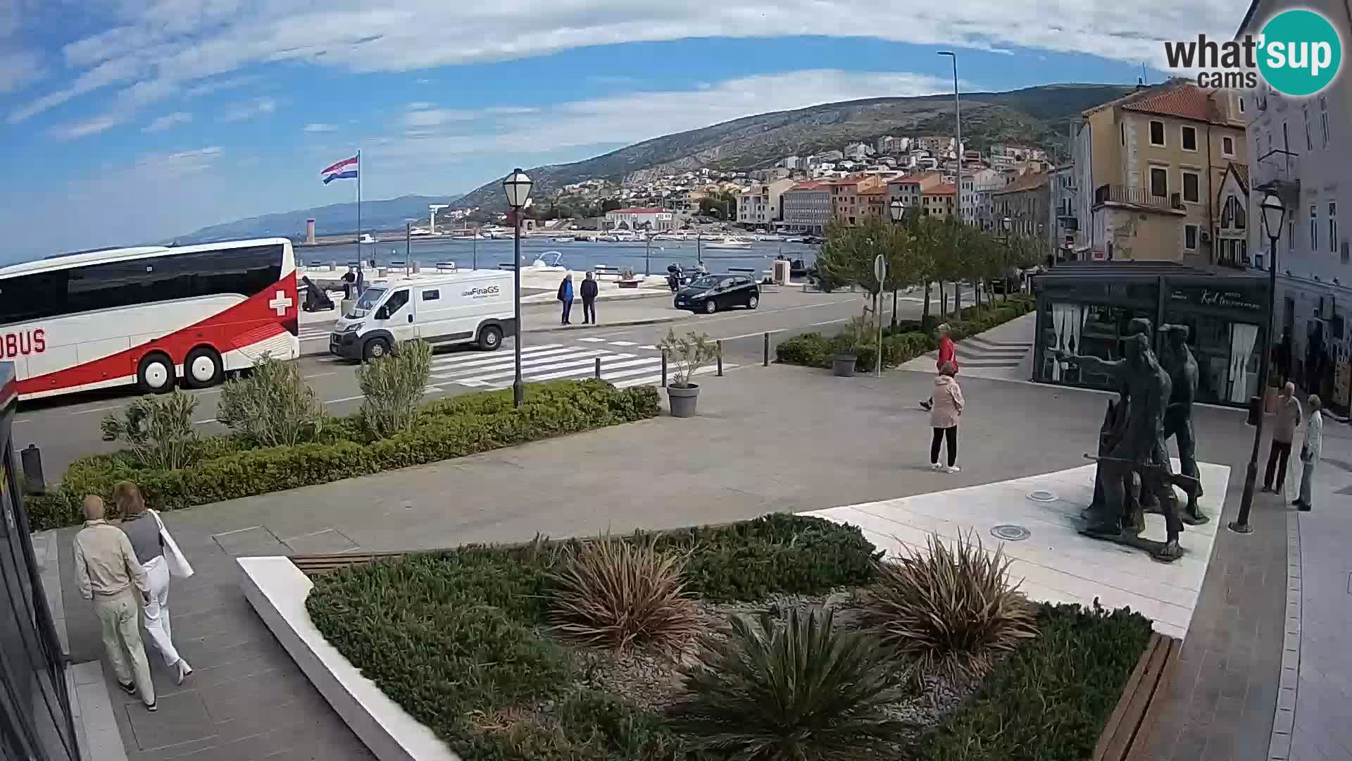 Live-Webcam Senj Riva – direkt am Meer – Kroatien