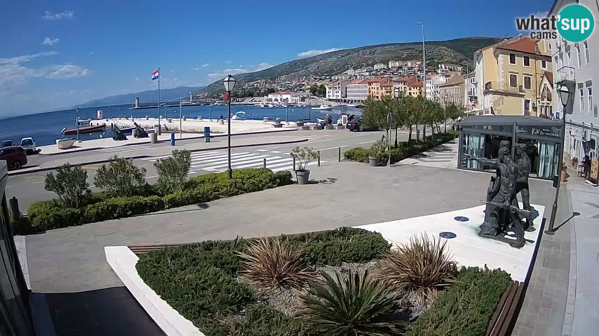 Live-Webcam Senj Riva – direkt am Meer – Kroatien