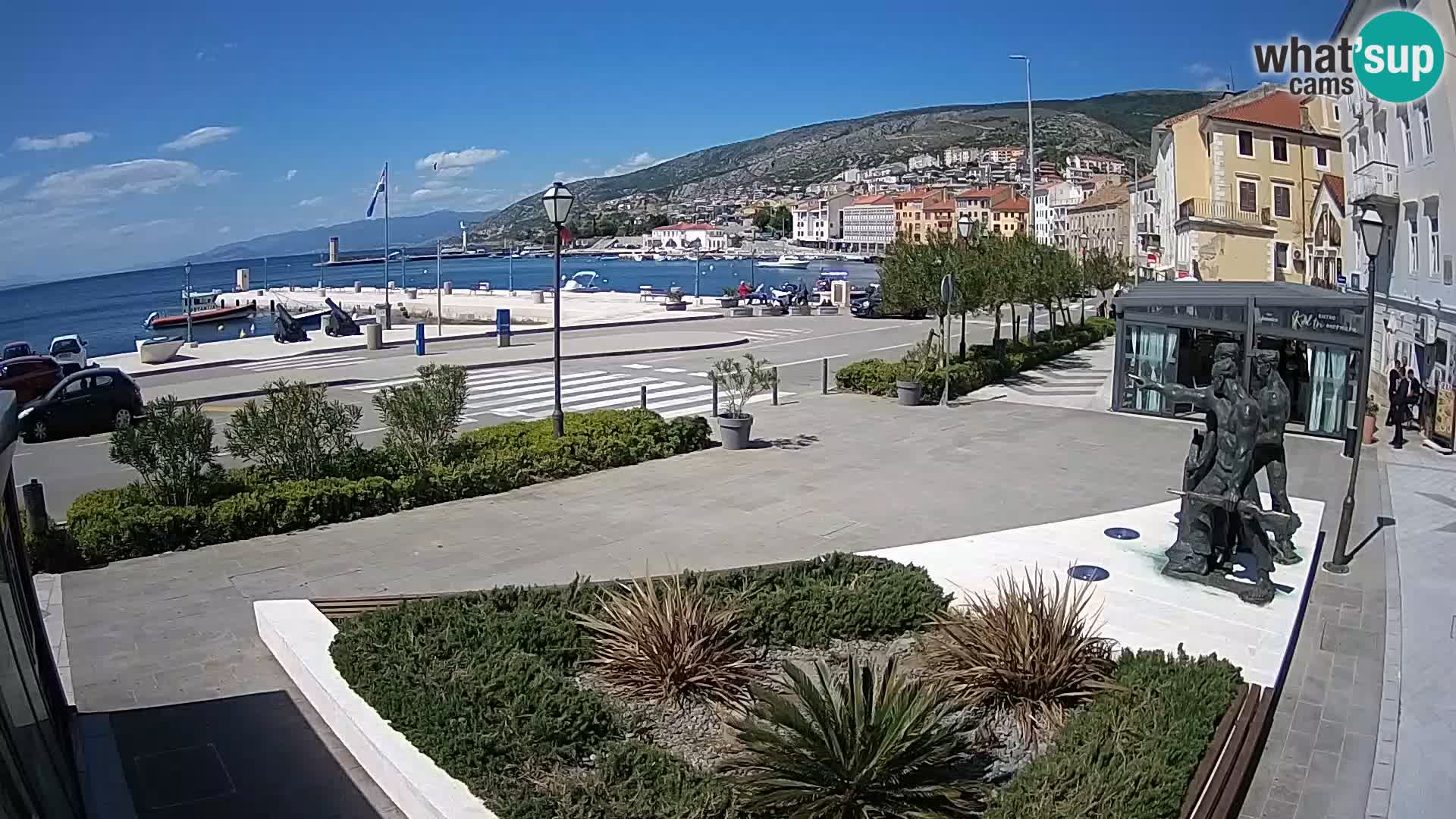 Live-Webcam Senj Riva – direkt am Meer – Kroatien